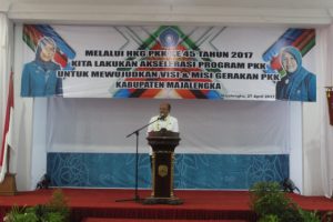 Bupati Majalengka Hadiri Peringatan Hari Kesatuan Gerak PKK ke-45