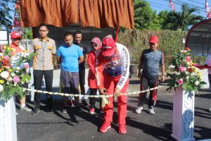 Bupati Resmikan Lapangan Basket Pujasera