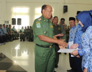 Bupati Serahkan SK Kenaikan Pangkat PNS