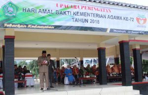 Bupati Pimpin Upacara Amal Bakti Kementerian Agama Ke-72 Tahun 2018