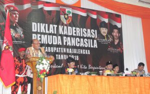 Bupati Hadiri Pembukaan Diklat Kaderisasi Pemuda Pancasila Kabupaten Majalengka Tahun 2018