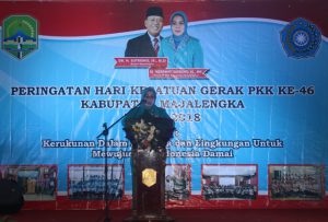 Bupati Majalengka Hadiri Peringatan Hari Kesatuan Gerak PKK ke-46