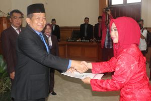 Bupati Hadiri Rapat Paripurna Istimewa Pengganti Antarwaktu Anggota DPRD