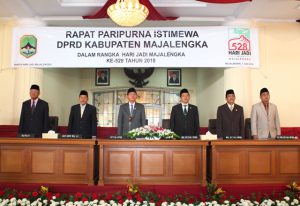 Bupati Pimpin Rapat Paripurna Istimewa Dalam Rangka Hari Jadi Majalengka Ke-528