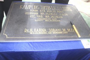 Bupati Resmikan Kampung Tertib Lalu Lintas