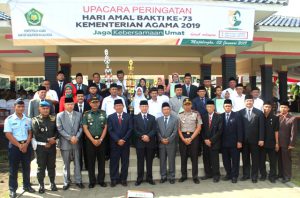 Bupati Pimpin Upacara Hari Amal Bhakti Kementerian Agama Ke-73 Tahun 2019