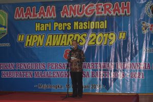 Bupati Hadiri Malam Anugerah "HPN Awards 2019"