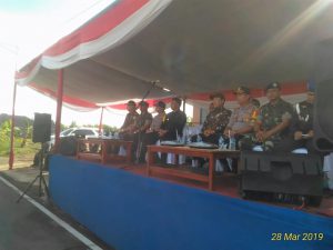 Wabup Hadiri Simulasi Sispamkota dan Tripatra Pengamanan Pilpres dan Pileg 2019