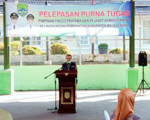 Bupati Pimpin Pelepasan Purna Tugas Pimpinan Tinggi Pratama dan Pejabat Administratur Di Lingkungan Pemkab Majalengka