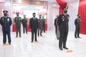 Bupati Hadiri Peringatan HUT Bhayangkara Ke-74