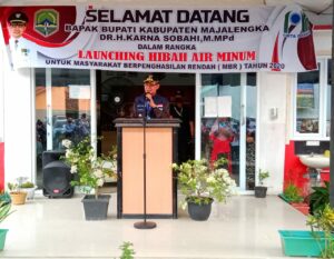 Bupati Launching Hibar Air Minum Dalam Program MBR