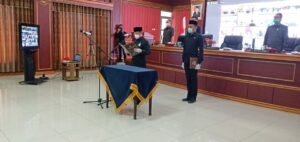 Bupati Pimpin Pelantikan Dan Pengambilan Sumpah Dari dan Dalam Jabatan Administrator Dan Pengawas di Lingkungan Pemkab Majalengka Secara Virtual
