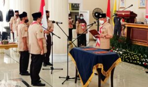 Bupati Lantik Ketua Kwartir Cabang (Kwarcab) dan Lembaga Pemeriksa Keuangan Gerakan Pramuka Kab.Majalengka