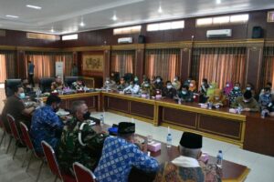 Bupati Pimpin Rakor Evaluasi Pelaksanaan Vaksinasi dan Persiapan Menjelang Bulan Suci Ramadhan 1442 H di Kab.Majalengka