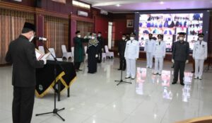 Bupati Lantik Pejabat Struktural di Lingkungan Pemkab Majalengka Secara Virtual