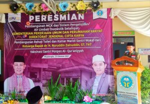 Bupati Resmikan Sarana Pengelolaan Air Limbah dan MCK Ponpes Al-Qur'aniyyah