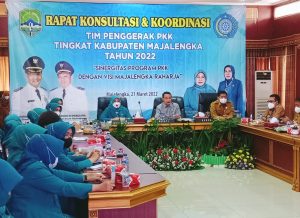 TP-PKK Kab.Majalengka Gelar Rakon dan Rakor PKK Tahun 2022
