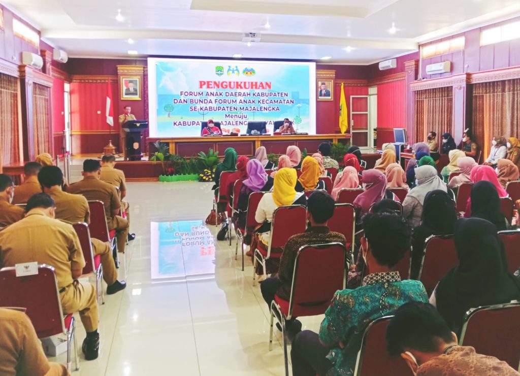 Forum Anak Daerah dan Bunda Forum Anak Kecamatan se-Kab.Majalengka, Resmi Dikukuhkan
