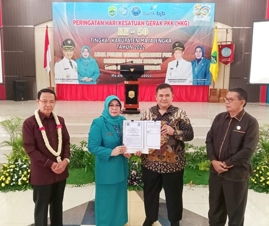 PKK Kab.Majalengka Peringati Hari Kesatuan Gerak PKK (HKG) ke- 50 Tahun 2022