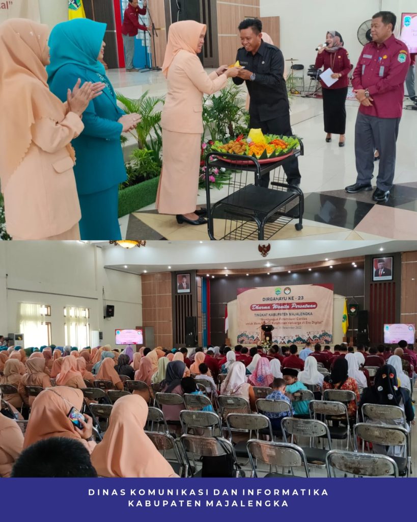 Peringatan HUT DWP Ke-23 Tingkat Kab.Majalengka Tahun 2022, "Membangun Perempuan Cerdas untuk Memperkuat Ketahanan Keluarga di era Digital".