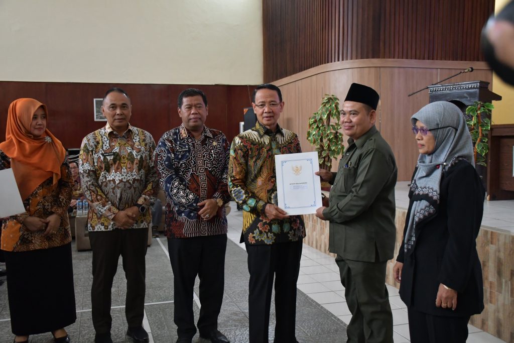 Lantik Kepala Sekolah Bupati minta Terapkan Lingkunga Sekolah yang Nyaman dan Inklusif