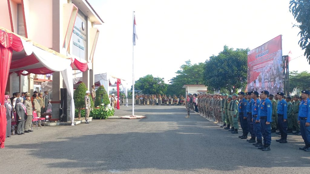 Wakil Bupati Menjadi Pembina Upacara HUT Satpol PP, Damkar dan Linmas Tingkat Kabupaten Majalengka