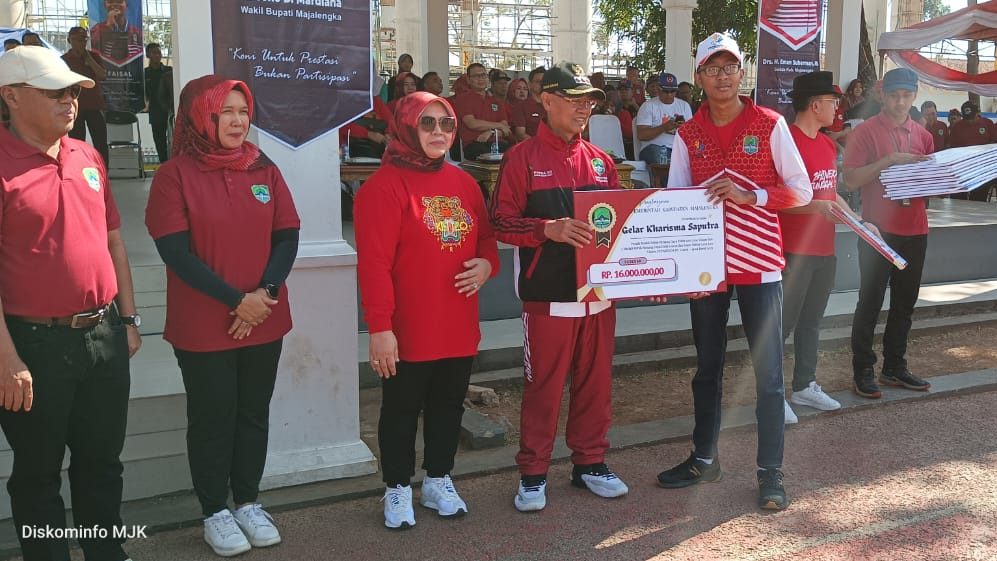 Peringati Haornas Pemkab Majalengka Beri Bonus Atlet Berprestasi