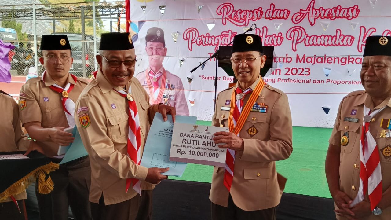 Puncak Peringatan Hari Pramuka, Pemkab Majalengka Gelar Resepsi dan Apresiasi Peringatan Hari Pramuka Ke-62