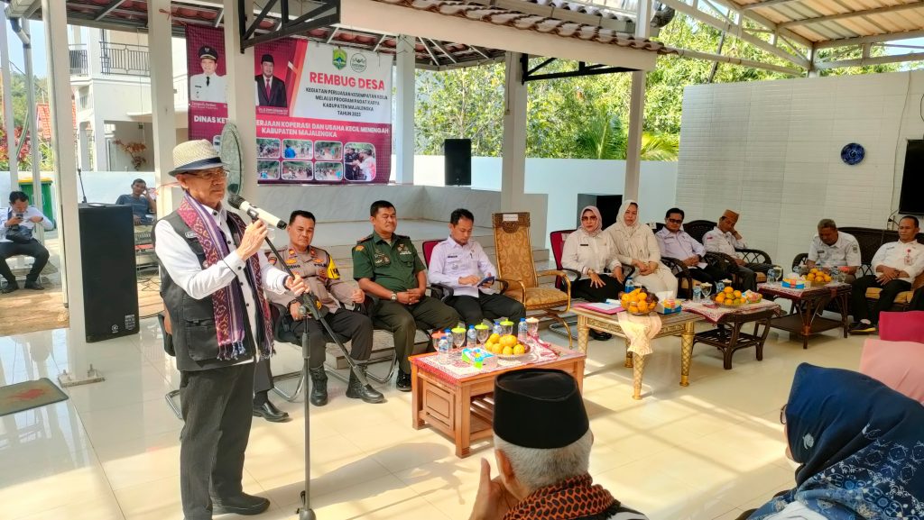 Bupati Majalengka Resmi Membuka Kegiatan Monitoring Program Padat Karya Tunai Desa Dan Kelurahan di Kab.Majalengka