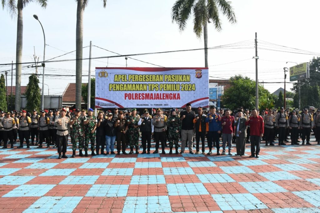 PJ Bupati Majalengka "Apel Pergeseran Pasukan" Langkah Pamungkas Amankan Pemilu Tahun 2024.