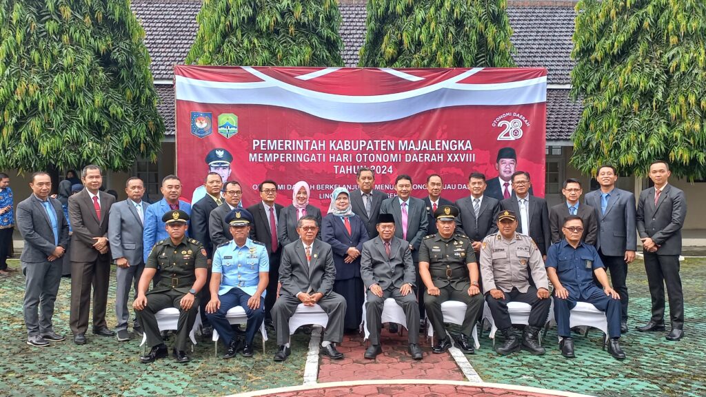 Sekda Eman Suherman Pimpin Upacara Hari Otonomi Daerah ke - XXVIII Tingkat Kabupaten Majalengka