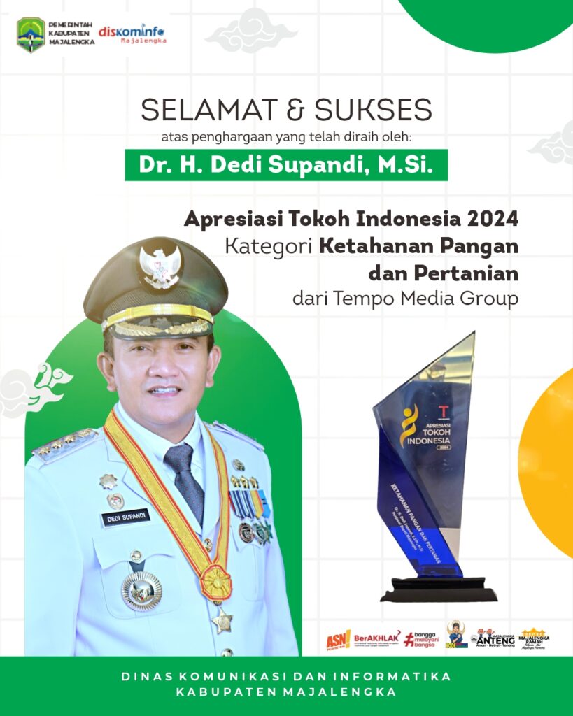 Pj Bupati Raih Penghargaan Apresiasi Tokoh Indonesia 2024
