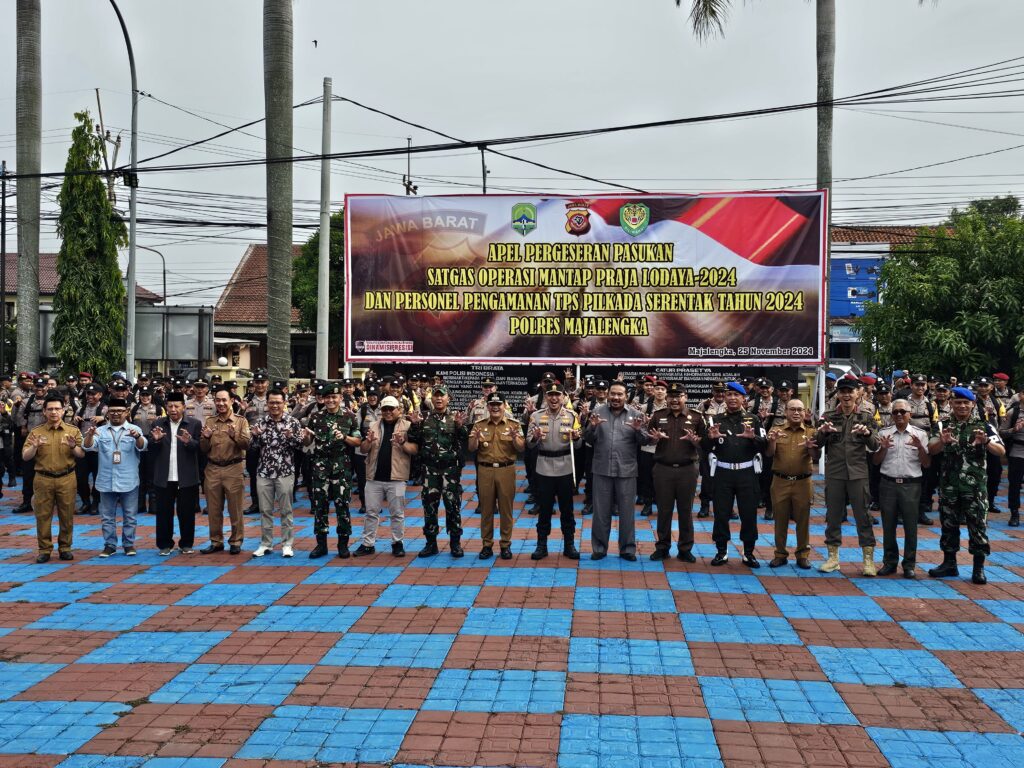 Polres Majalengka Terjunkan 800 Personal untuk Amankan Pilkada Serentak tahun 2024