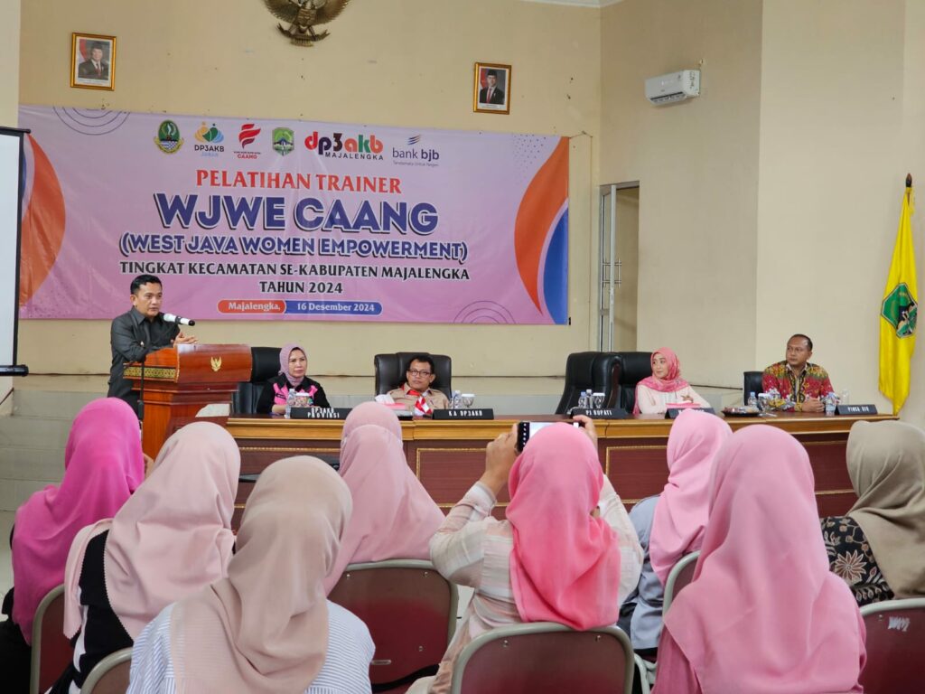 Pelatihan Trainer West Java Women Empowerment (WJWE) Caang Tingkat Kecamatan Se Kabupaten Majalengka Dibuka Pj. Bupati