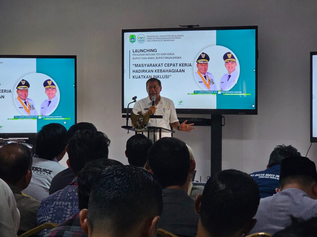 Untuk Memudahkan Pencari Kerja di Majalengka, Bupati H. Eman Suherman Lounching Inovasi "Mata Hati"