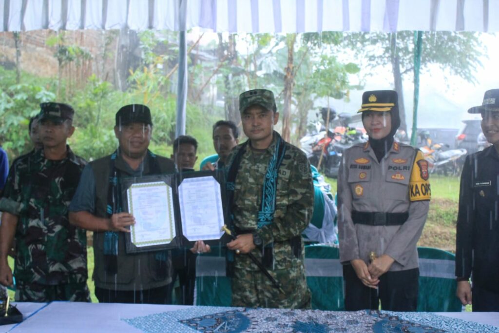 TMMD ke-127 Resmi Dibuka di Desa Sindangwangi, Percepat Pembangunan dari Desa.